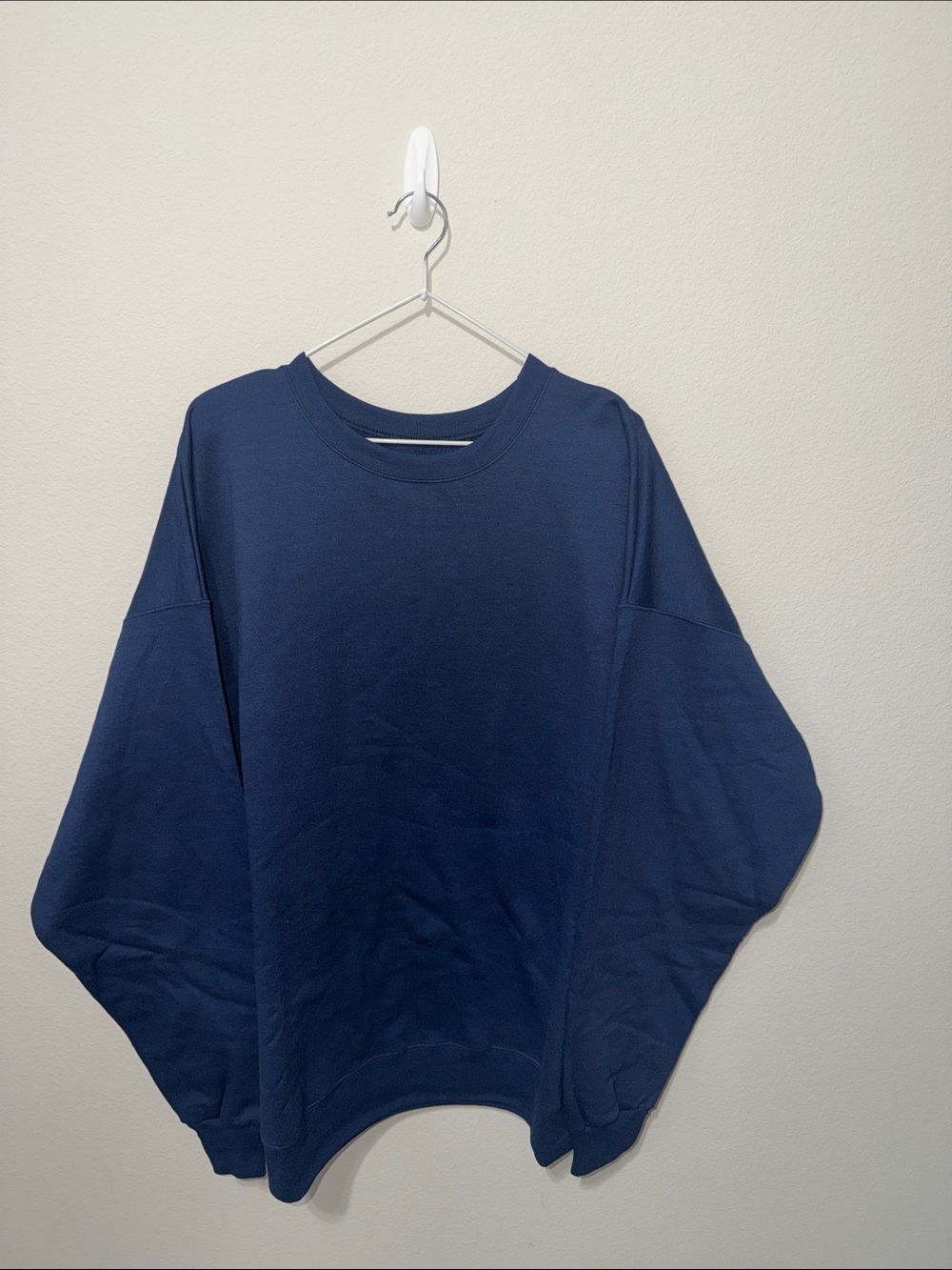 NWOT Hanes EcoSmart Crewneck Sweatshirt - Navy